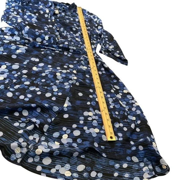 The Limited Blue Textured Dot Shirt Dress – Size 14 NWT - Picture 9 of 9